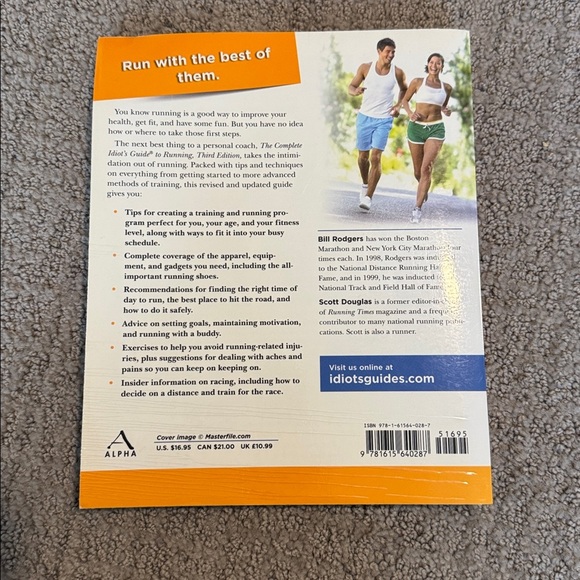 Barnes & Noble The Complete Idiot's Guide to Running - Orange and Blue - Picture 2 of 2